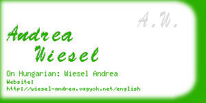 andrea wiesel business card